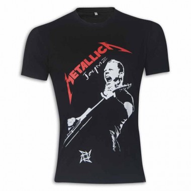 Metallica Round Neck T Shirt MG18 Black ShoppersBD