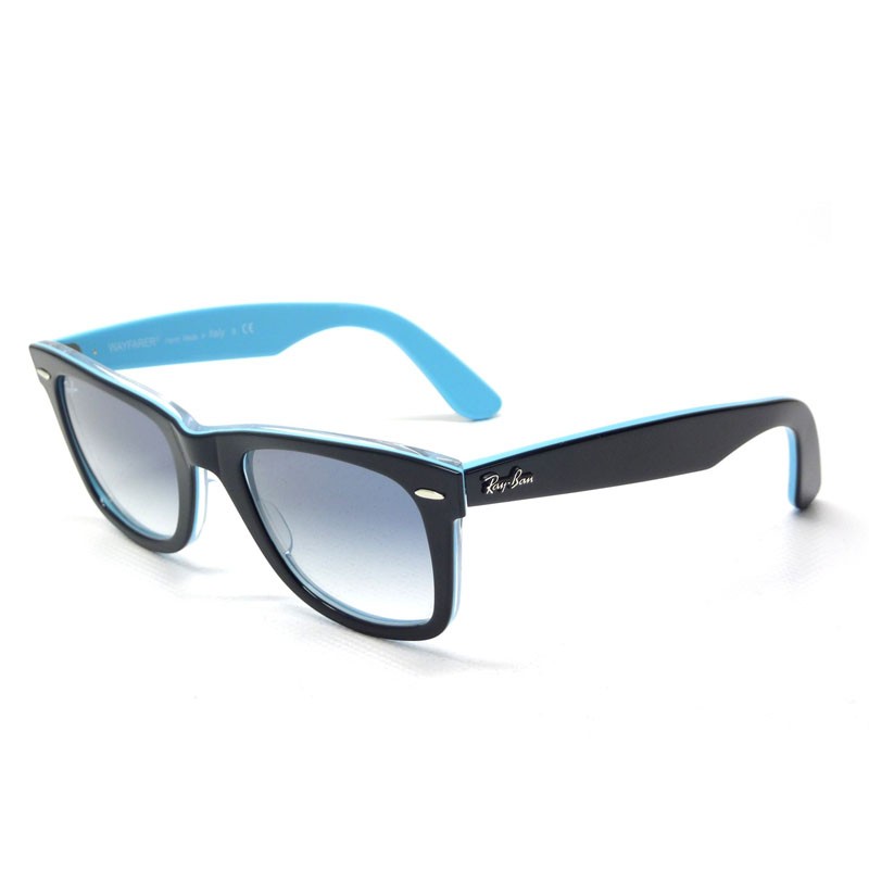 blue and black ray bans