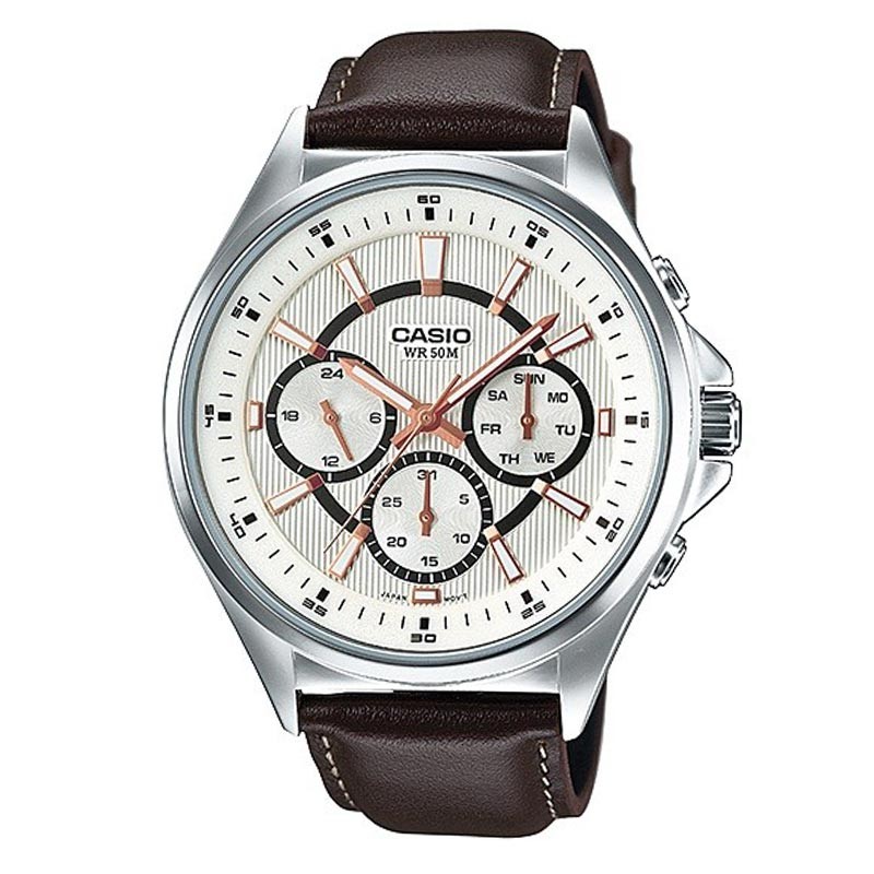 Casio Genuine Leather Belt Watch For Men MTP E303L 7AVDF ShoppersBD