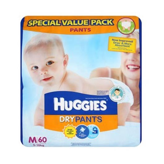 Huggies Dry Pants M 60 Shoppersbd