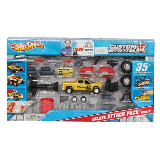 Hot Wheels Custom Motors Full Force Deluxe Attack Pack Vehicle : ShoppersBD