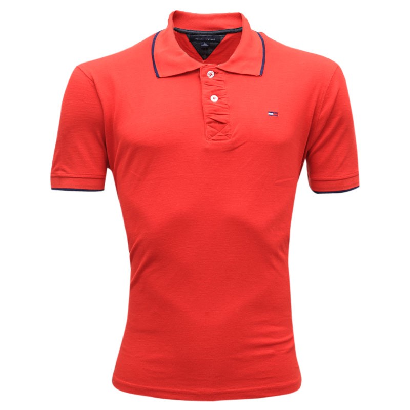 red polo shirt tommy hilfiger