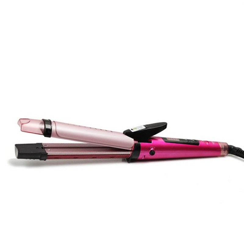 Kemei KM 8833 Professional 2in1 Steam Curling Iron And Splint Hair