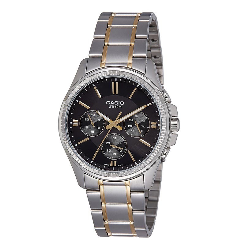 casio enticer analog black dial