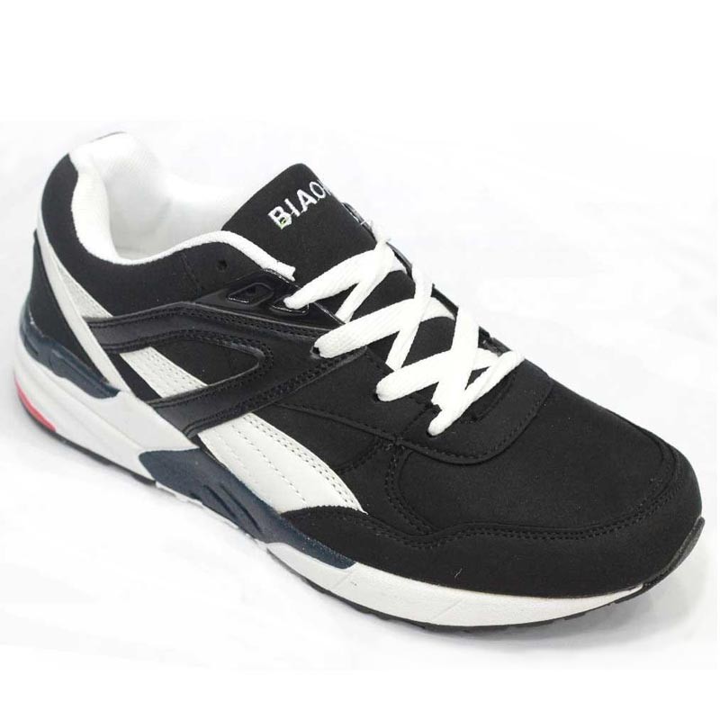 Black and white shop keds