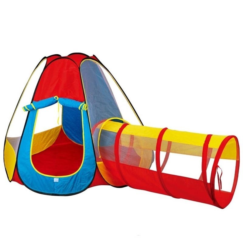 Kids House Indoor and Outdoor Pop-up Play Tent With Tunnel HCL566 ...