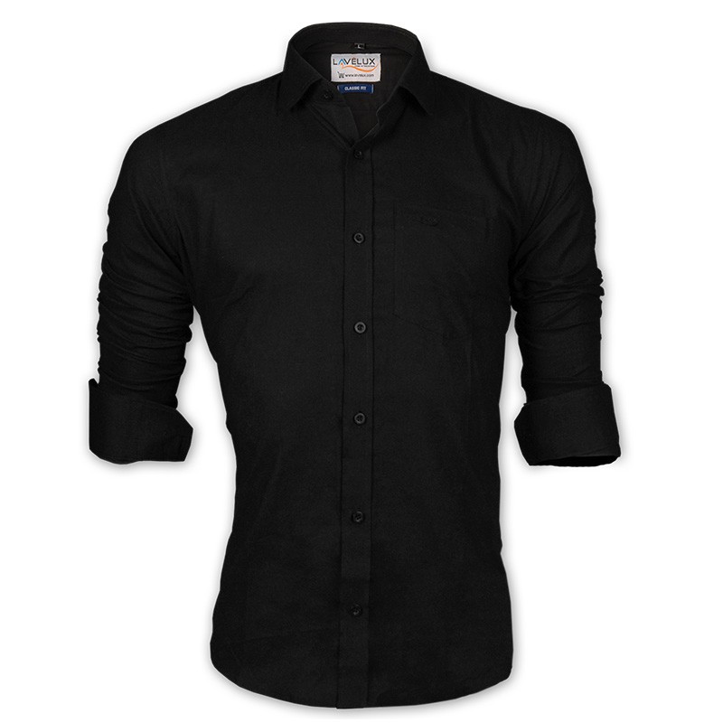 LAVELUX Premium Classic Fit Solid Cotton Formal Shirt LMS460 : ShoppersBD