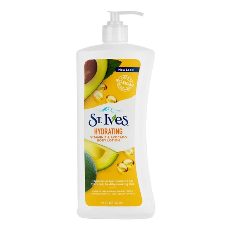 St.Ives Daily Hydrating Body Lotion Vitamin E & Avocado 621ML ShoppersBD