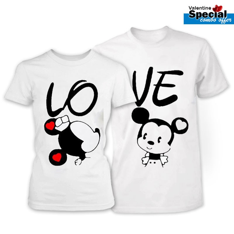 SiGNATURE Valentine Couple T-Shirt SG7121 : ShoppersBD