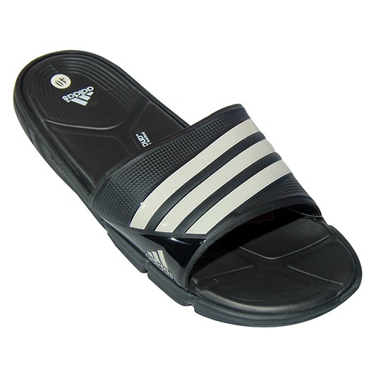 Stylish Adidas Slipper EP203 Black With White : ShoppersBD