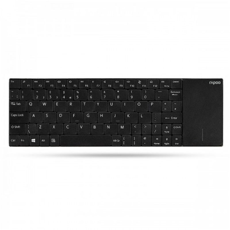 Rapoo E2710 Wireless Touchpad Keyboard Black ShoppersBD