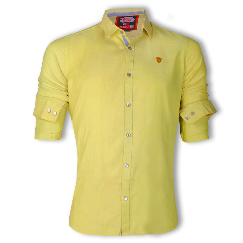 ZINC Premium Slim Solid Oxford Cotton Casual Shirts ZINC126 : ShoppersBD