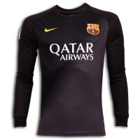Nike Barcelona Home Goalkeepers Shirt 2014 - 2015 Black With Ash