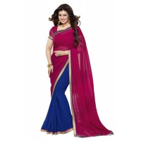 Fabulous Vinay Saree DO12 Burgundy Blue