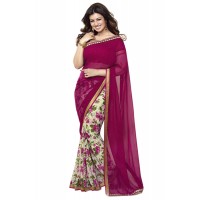 Fabulous Vinay Saree DO14 Cranberry