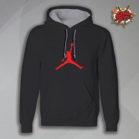 Jordan Iconic Red Branding Hoodie HD Print JBH018