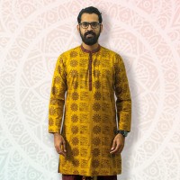 SIMPLE OUTFITS Puja Collection/22 Cotton Print Panjabi SP2232