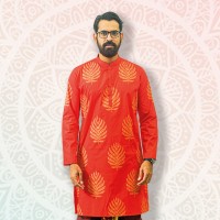 SIMPLE OUTFITS Puja Collection/22 Cotton Print Panjabi SP2233