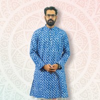 SIMPLE OUTFITS Puja Collection/22 Cotton Print Panjabi SP2238