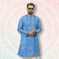 SIMPLE OUTFITS Puja Collection/22 Cotton Print Panjabi SP2240