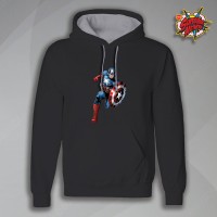 Captain America Action Branding Hoodie HD Print CAH028