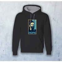 Messi HOPE Sky Blue Posterize HDR Printed Hoodie AMH031