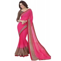 Vinay Star Walk Chiffon Georgette Saree With HTE Blouse  - SW47