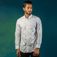 OBTAIN Premium Slim Fit Printed Casual Shirt OL5342