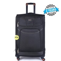 PRESIDENT 28 inch Soft case Travel Luggage On 4-Wheels Suitcase Black PBL746