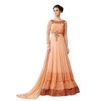 Vipul Georgette Embroidered Floor Length Suit WF108