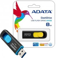 ADATA UV128 8GB USB3.0 Flash Drive (Black &Yellow)