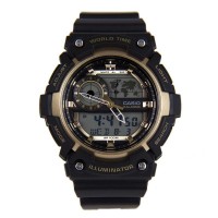 Casio Analog Digital World Time 100M Sport Watch AEQ 200W 9AV