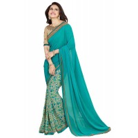 Vinay Star Walk Chiffon Georgette Saree With HTE Blouse  - SW41