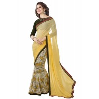 Vinay Star Walk Chiffon Georgette Saree With HTE Blouse  - SW38