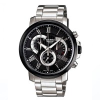 CASIO Men's Beside Silver-Tone Steel Bracelet Watch BEM 506CD 1AVDF