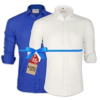 LAVELUX Premium Classic Fit Solid Cotton Formal Shirts : Combo 86