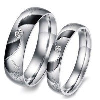 Love Heart Comfort Fit Promise Couple Ring HCL258