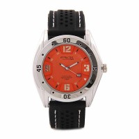 Q&Q DB00J335Y Attractive Analog Orange Dial Men's Watch 