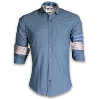 DEVIL Pure Cotton Casual Printed Shirt DE116