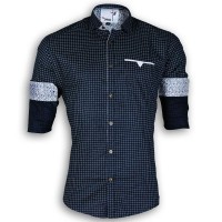 DEVIL Pure Cotton Casual Printed Shirt DE120