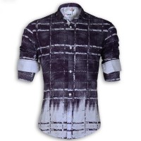 DEVIL Pure Cotton Casual Printed Shirt DE125