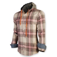 Devil Light Flannel Hooded Shirt DE723