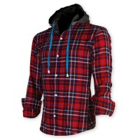 Devil Light Flannel Hooded Shirt DE726