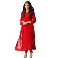 Exclusive Eid Special Indian Georgette Salwar Suit - Red WF079