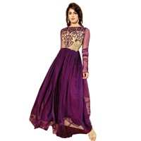 Exclusive Eid Special Purple Abaya Style Anarkali Suit WF012