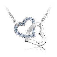 Dual Heart Stone Locket
