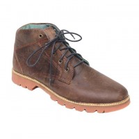 Chocolate Full Leather Casual Boot FFS403