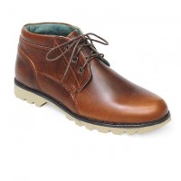 Chocolate Full Leather Casual Boot FFS404