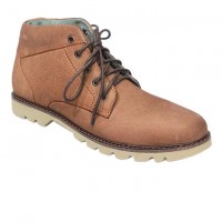 Brown Full Leather Casual Boot FFS405