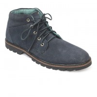 Nevy Blue Leather Casual Boot FFS406